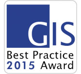 Logo des DVW GIS Best Practice Award 2015